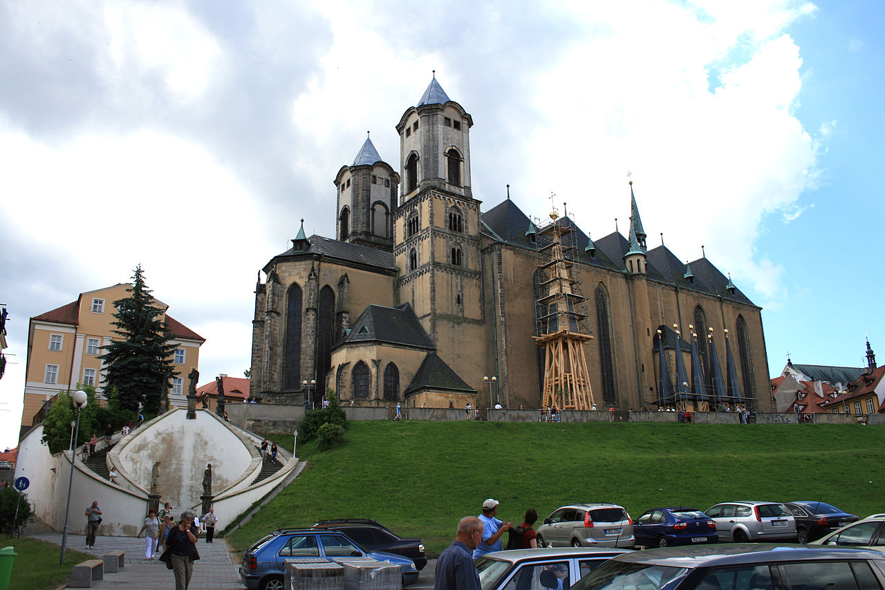 Church of St. Nicolas in Cheb, before change of church towers